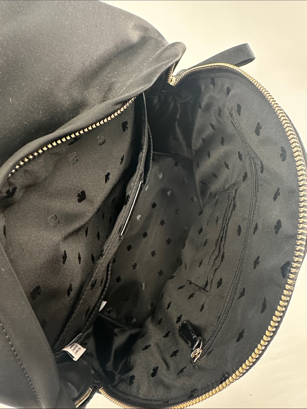Kate Spade Black Nylon Backpack with Gold Hardware - Picture 4 of 4